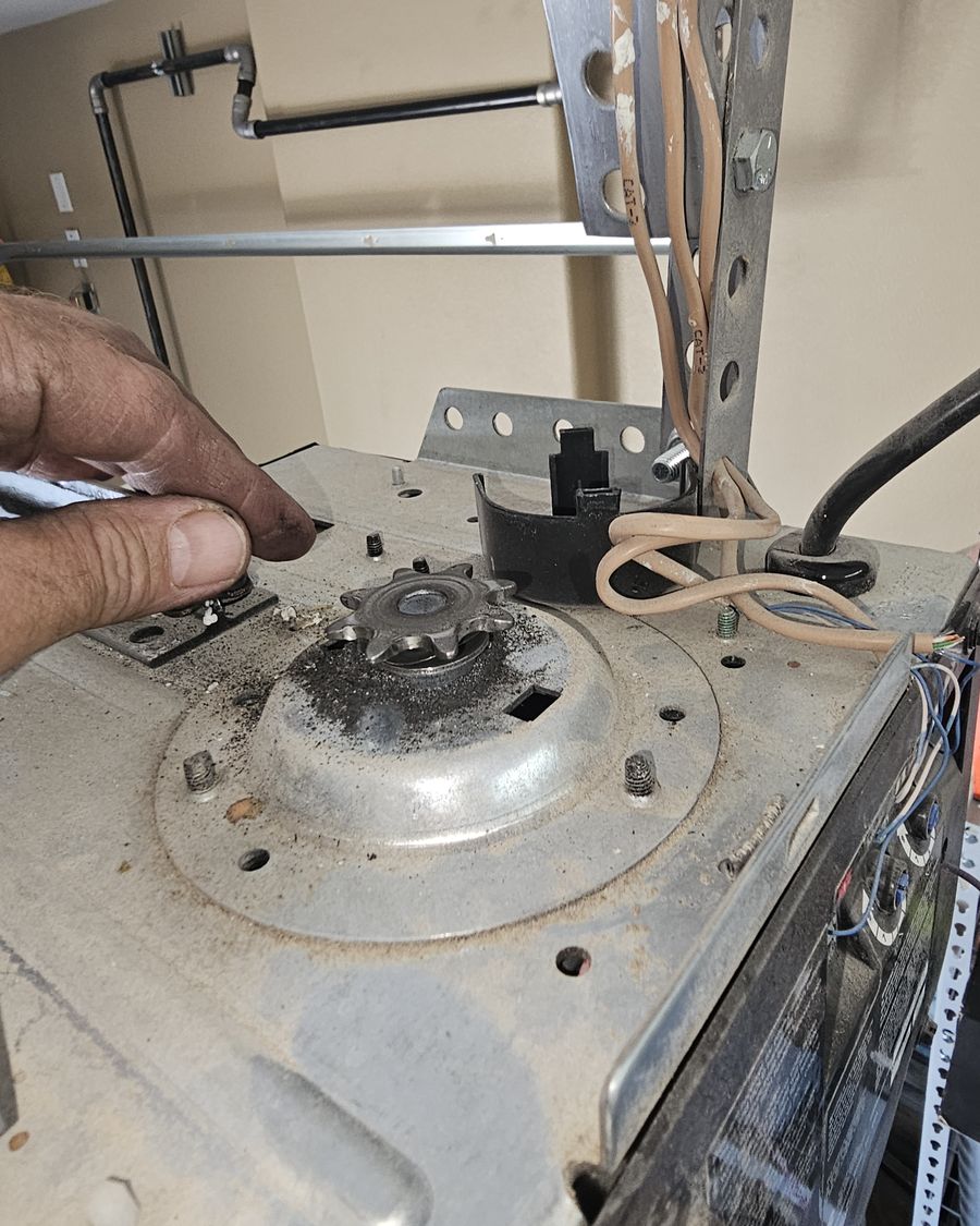 Garage opener drive rebuilt in place